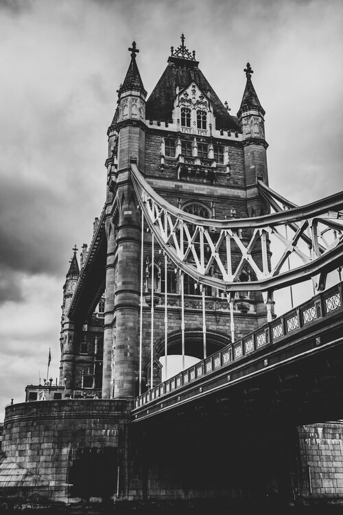 Плакат Tower Bridge blach and white