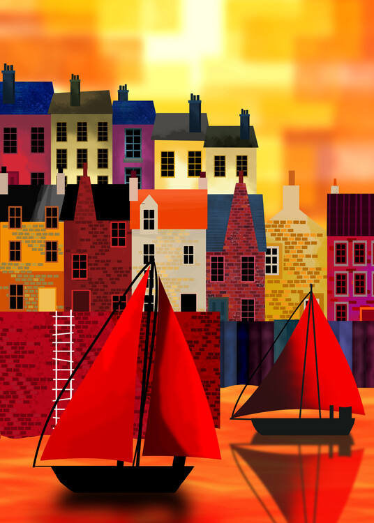 Poster Fishing Village