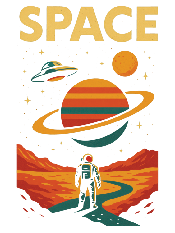 T-shirt The Space Exporer