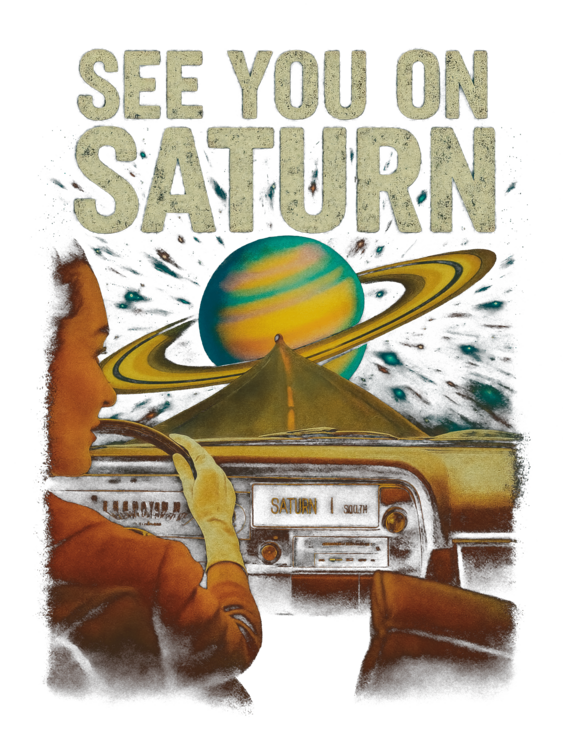T-shirt See You On Saturn Road Trip