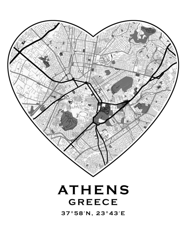 Poster I Love Athens