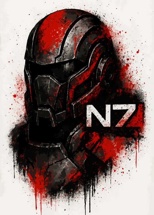 Plakat Mass Effect Helmet