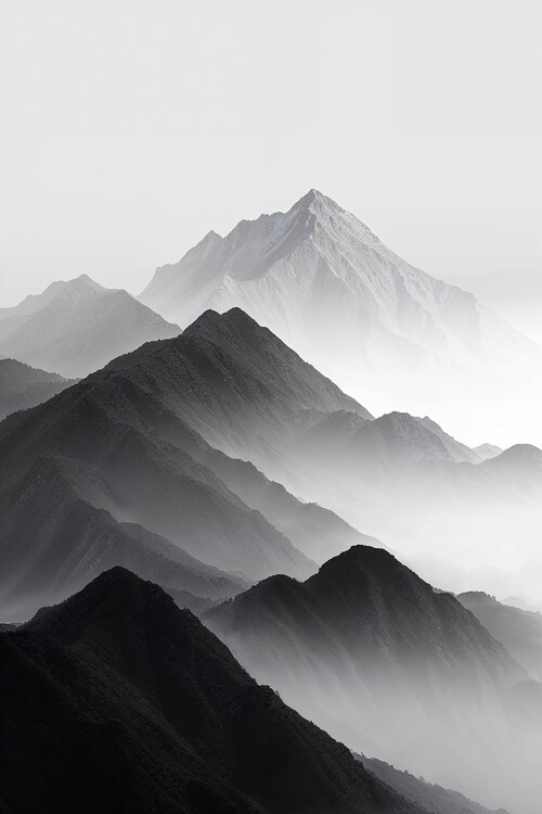 Poster Monochrome Peaks