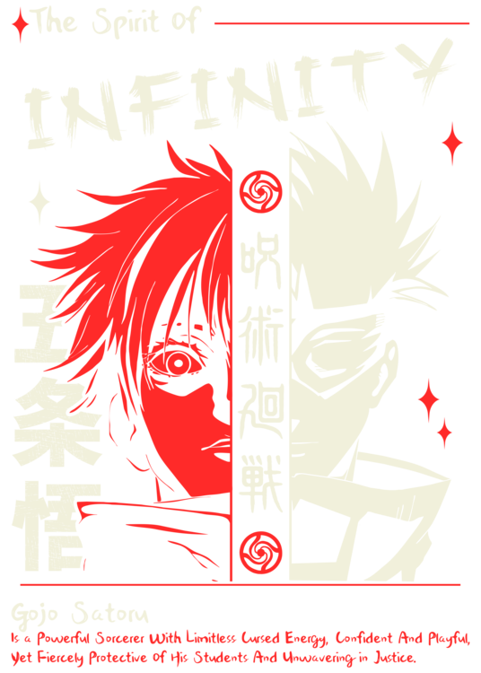 T-shirt Gojo The Spirit Of Infinity