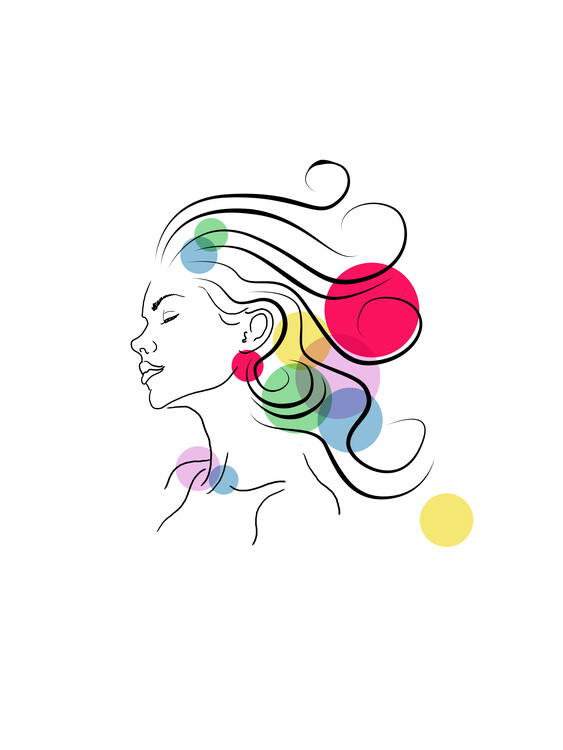 Плакат She Speaks In Color