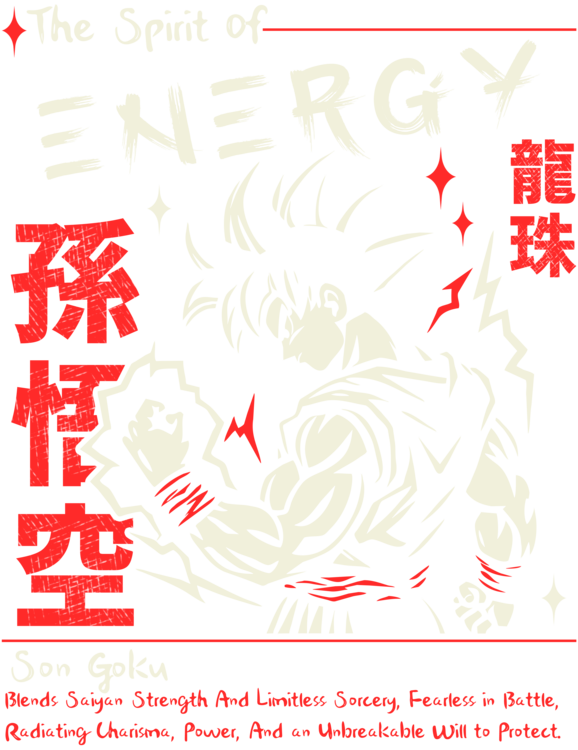 T-shirt Goku The Spirit of Energy
