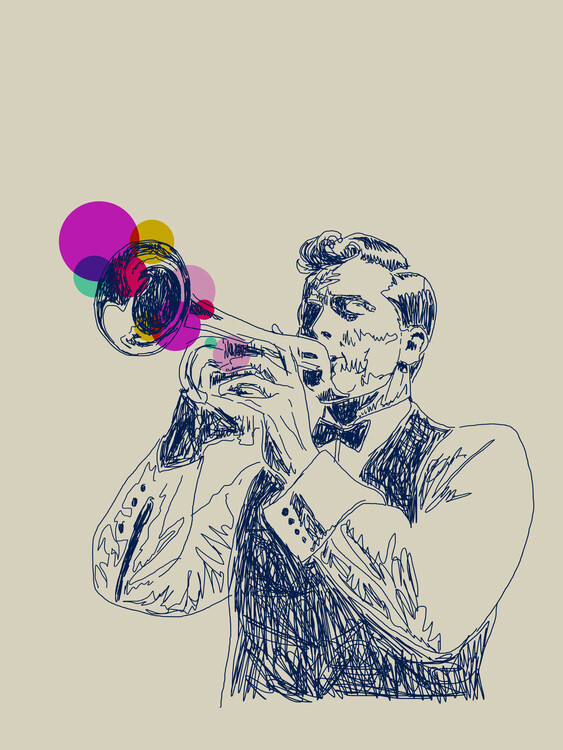 Canvas Print Jazz Time