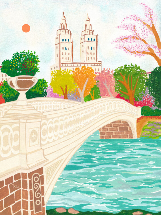 Poster Central Park New York City Art Print, Travel Poster