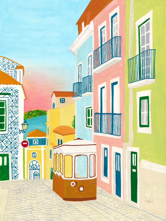 Poster Lisbon Art, Portugal Art Print, Travel Wall Art