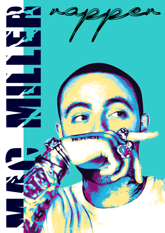 Poster miller rapper pop art