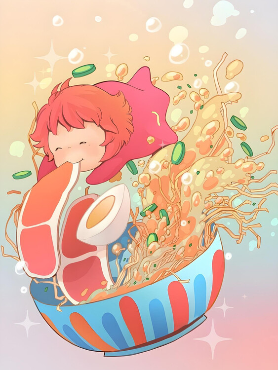 Εκτύπωση καμβά Ponyo