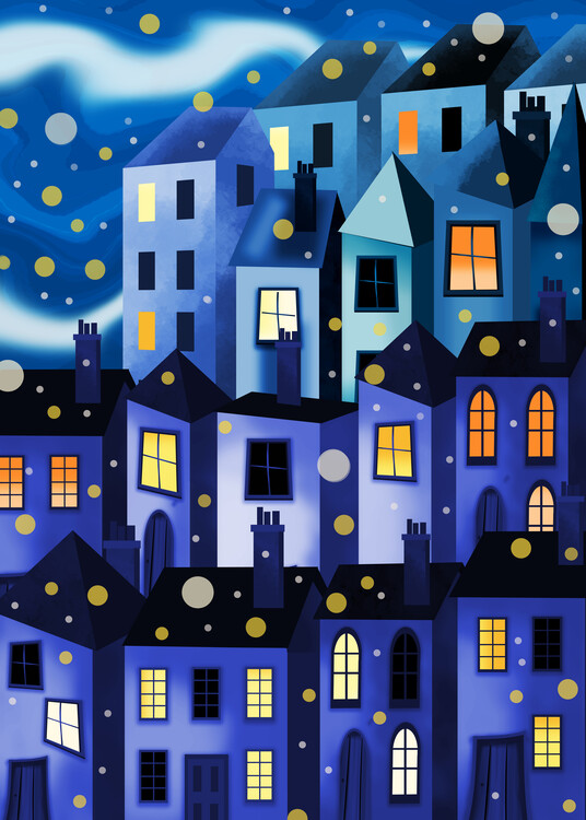 Poster Dusk in the City