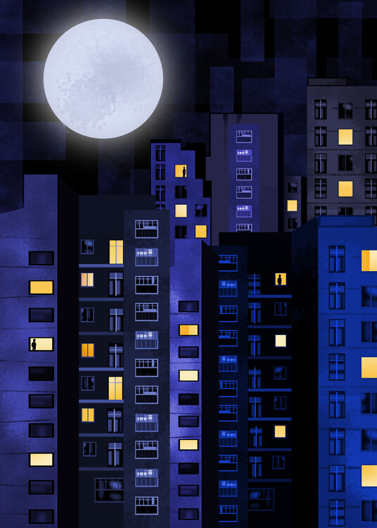 Poster Urban Moonlight