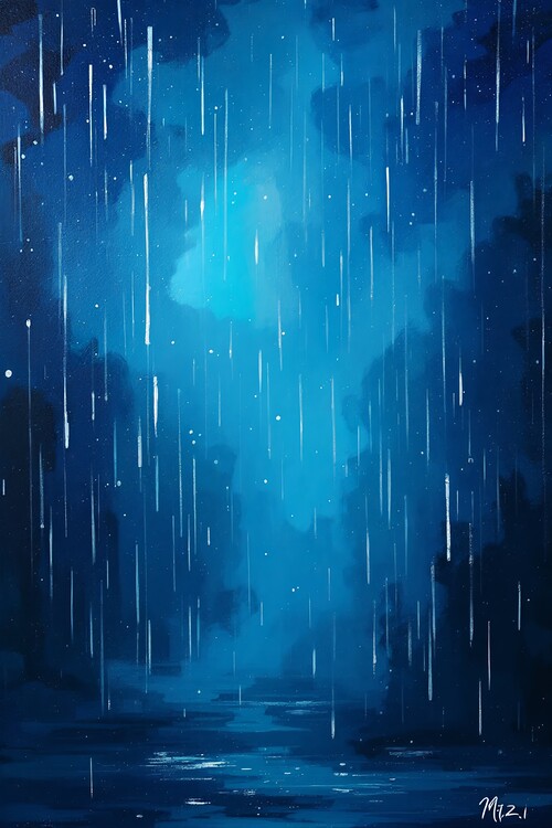 Poster abstract rain