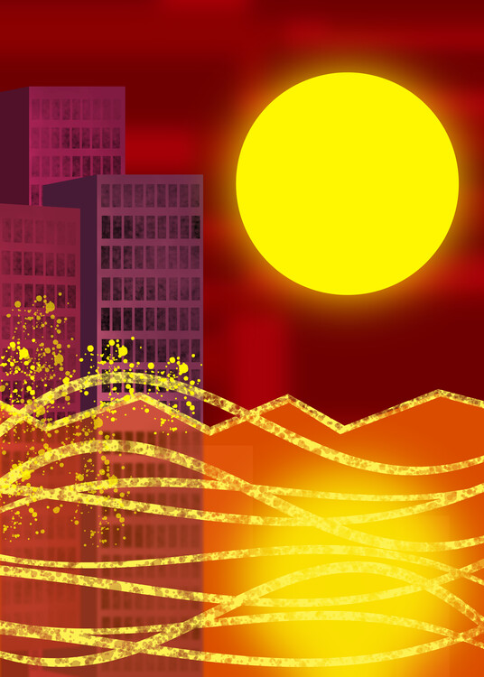 Poster Abstract Sunset