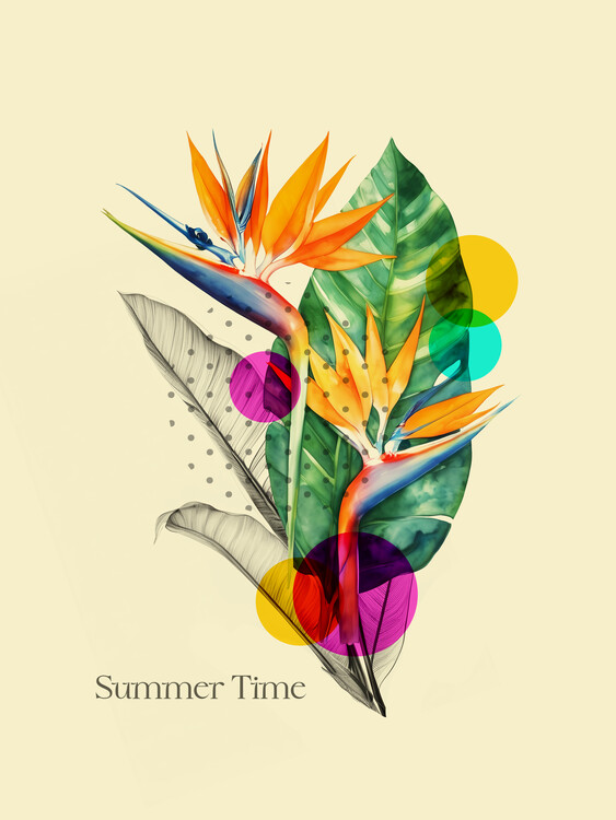 Poster Tropical Pop: Summer Time Bloom