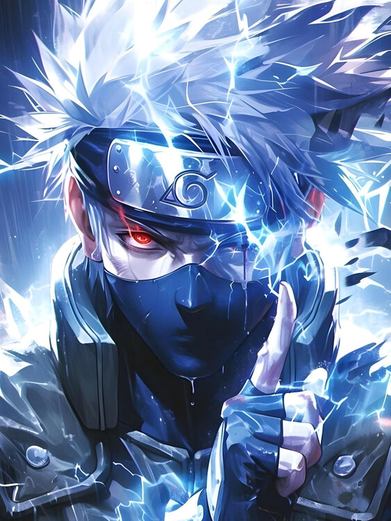 Poster Lightning White Hair
