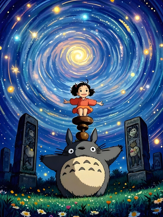 Poster Cute Totoro
