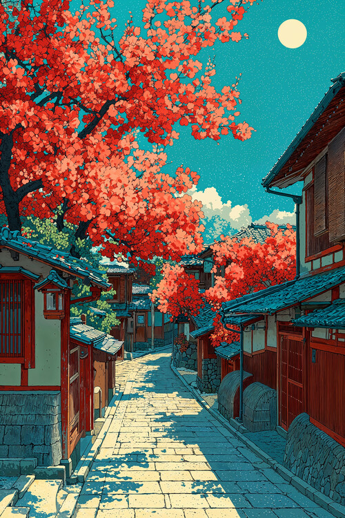 Juliste Cherry Blossom Alley – Kyoto in Springtime