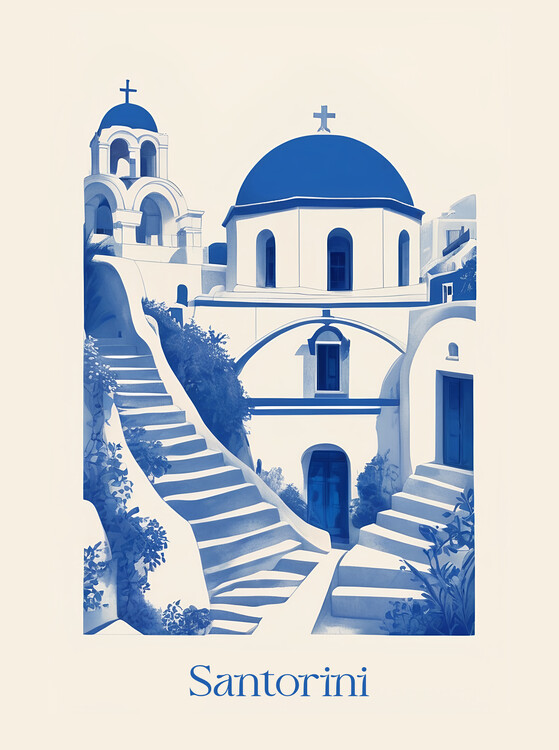 Póster Santorini