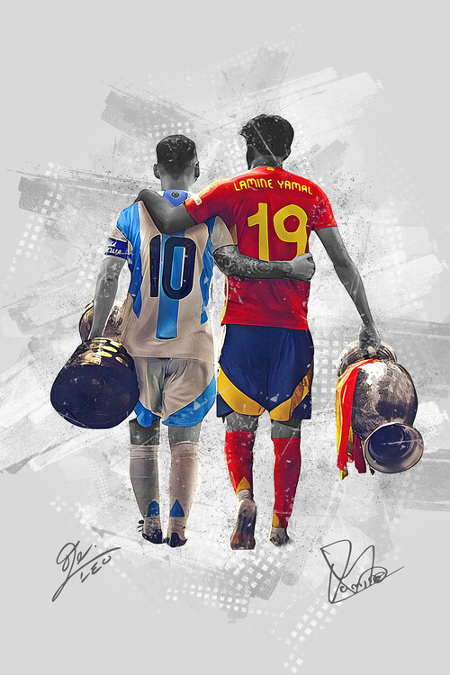 Αφίσα Football Player Yamal & Leo Friends