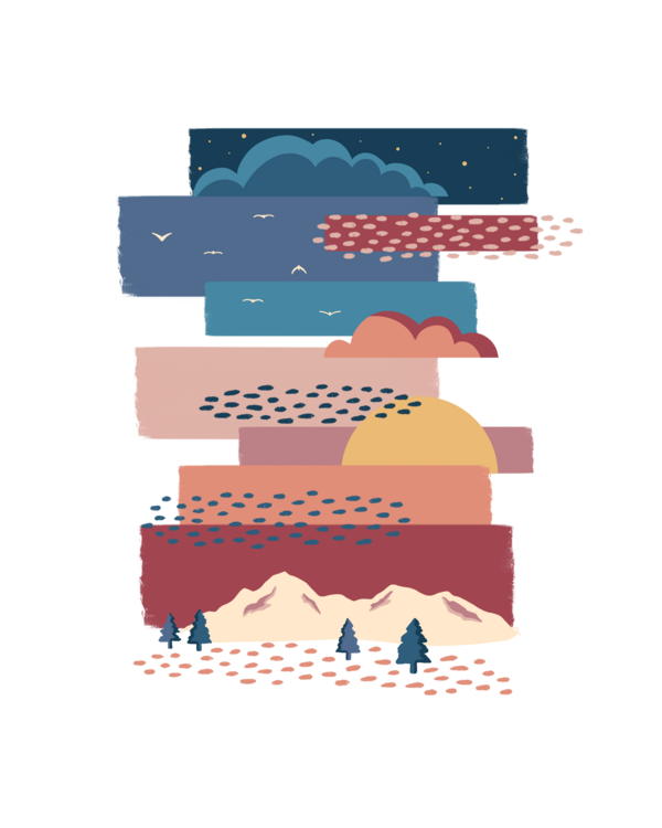 T-shirt Příroda v proužcích