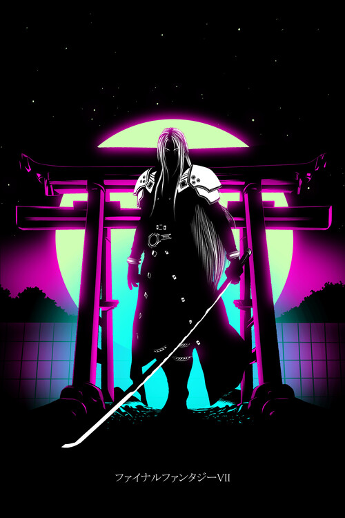 Plakat Retro One-Winged Angel