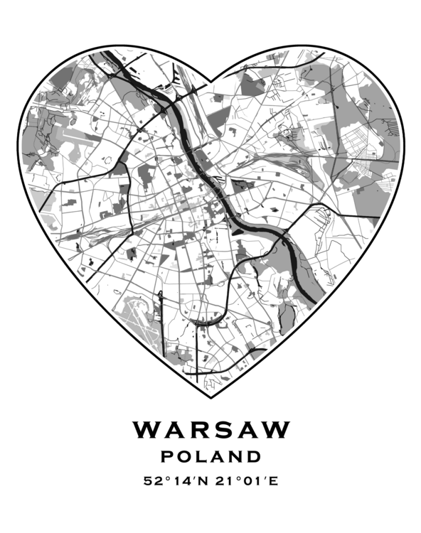 Plakát I Love Warsaw