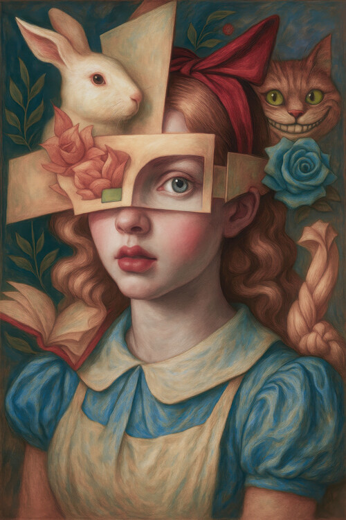 Plakat Alice in Wonderland Surrealism