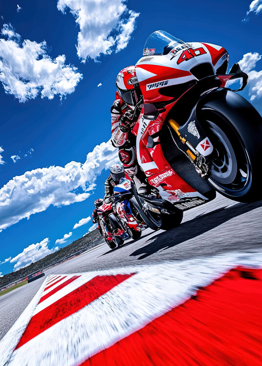 Obraz na plátne moto gp art