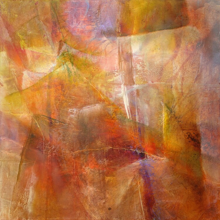 Плакат Fantasie in gold and red