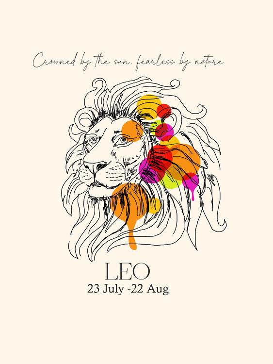 Αφίσα Leo Zodiac Sign