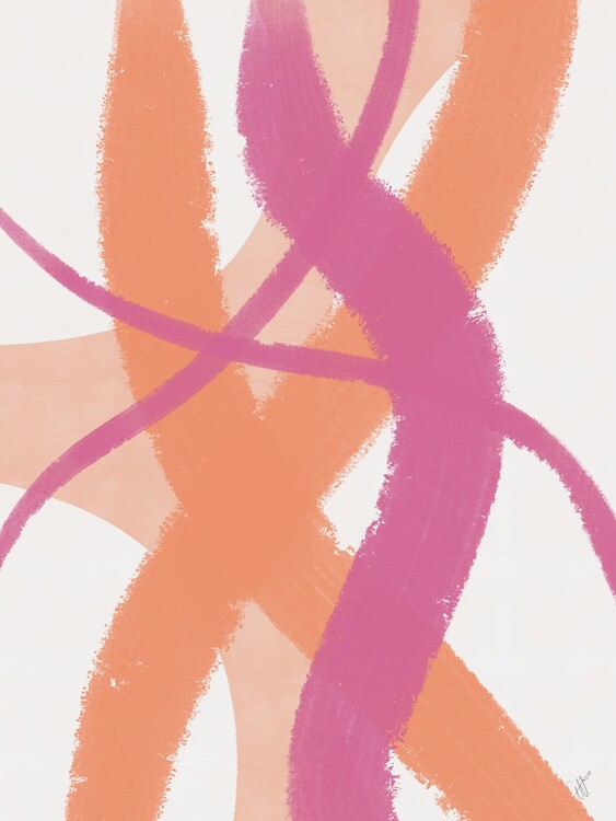 Poster Peach & Pink Explosion No. 1