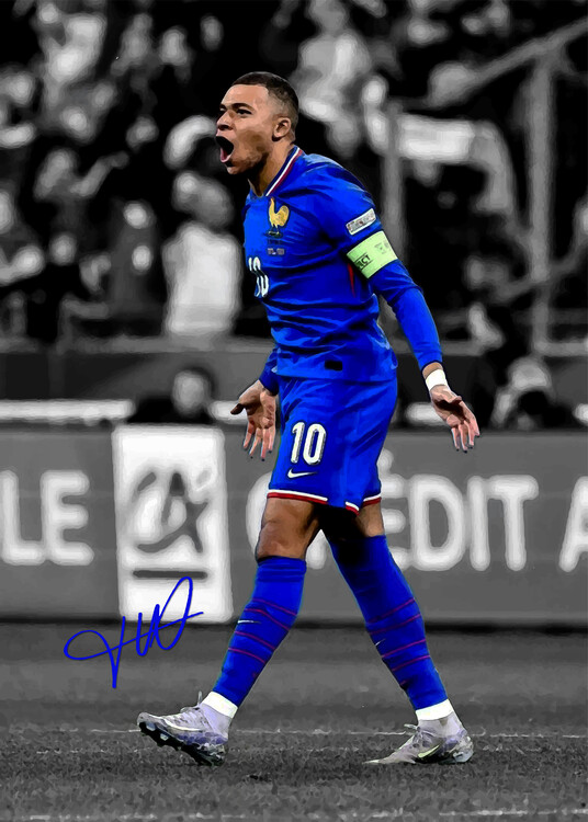 Poster France International Footballer