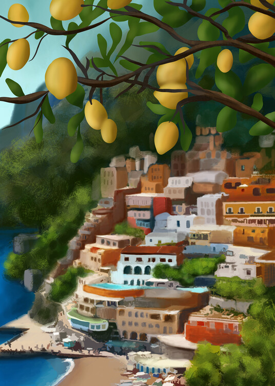 Poster Amalfi Sunshine Grove