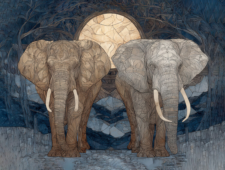 Juliste Elephant Brothers