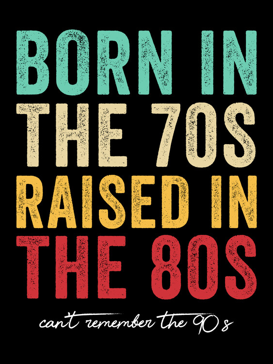 Plakat Raised in the 80s