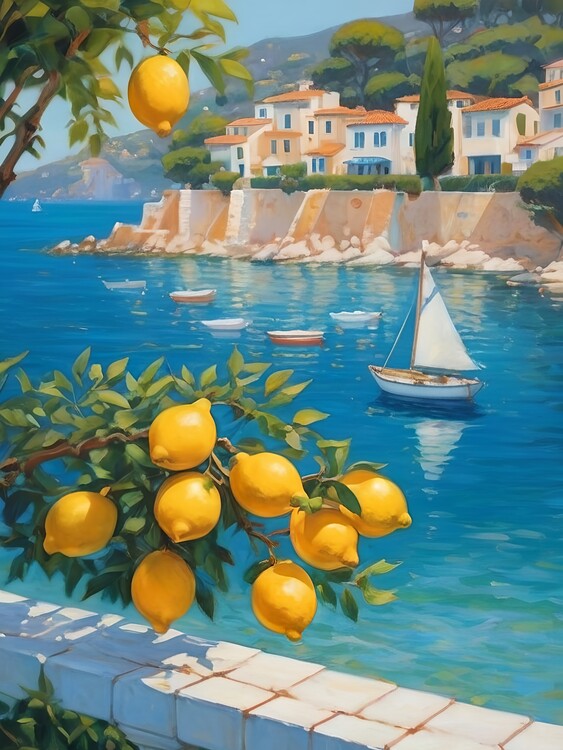 Poster Lemon Days In Capri