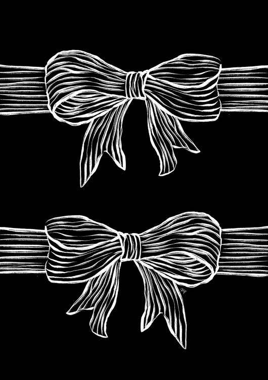 Плакат White Bows