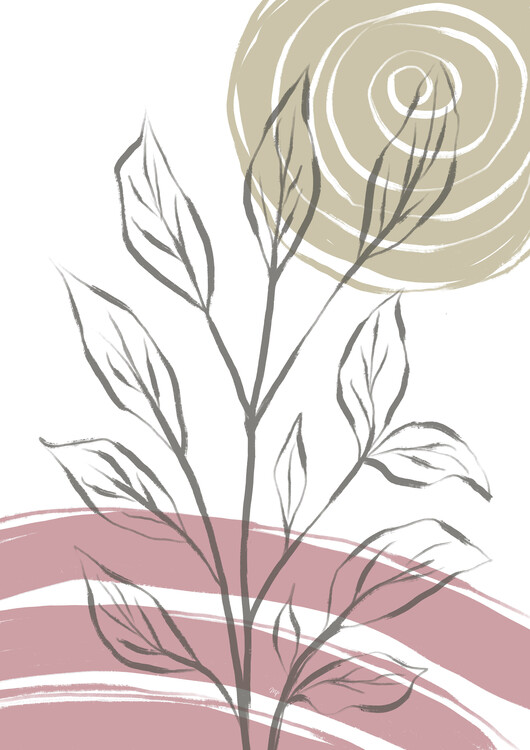 Принти на полотні Sun plant two