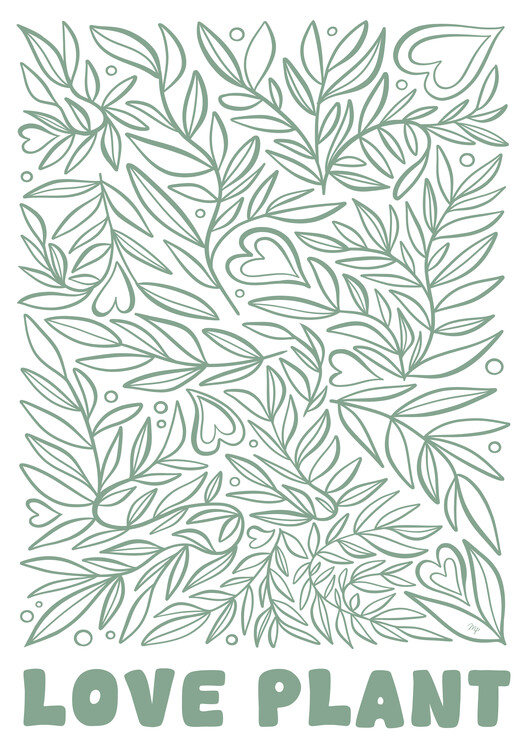 Plakat Green Love Plant
