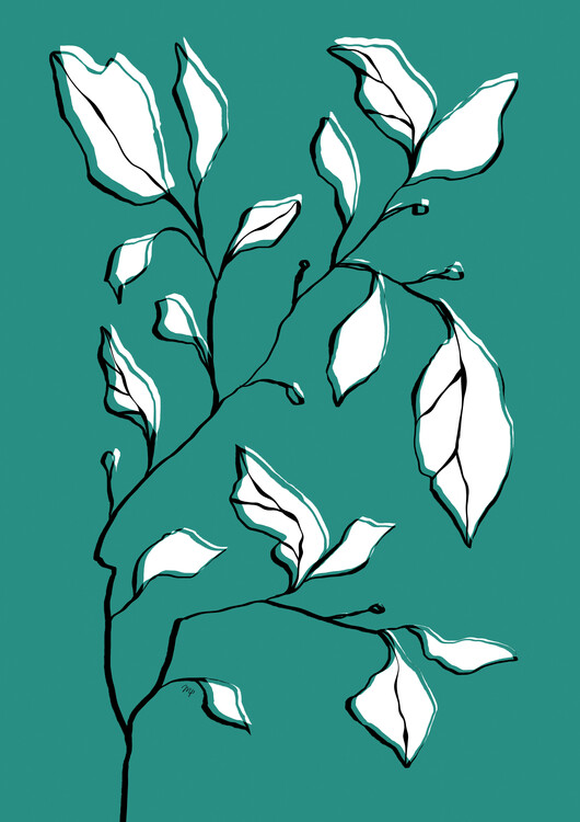 Plakát Green Sad plant