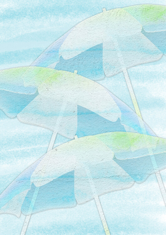 Poster Beach Umbrellas
