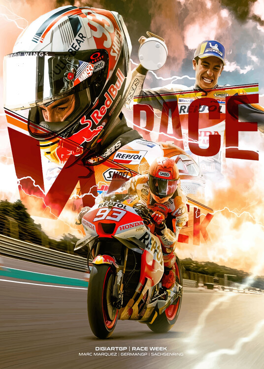 Obraz na plátne moto gp art