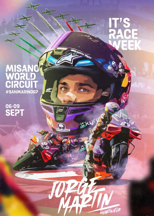 Canvas Print moto gp