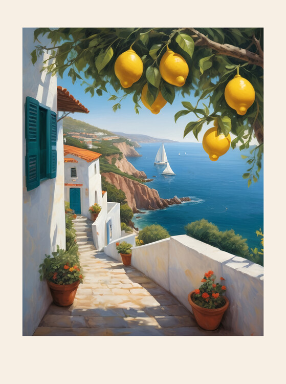 Poster Lemons Above The Sea