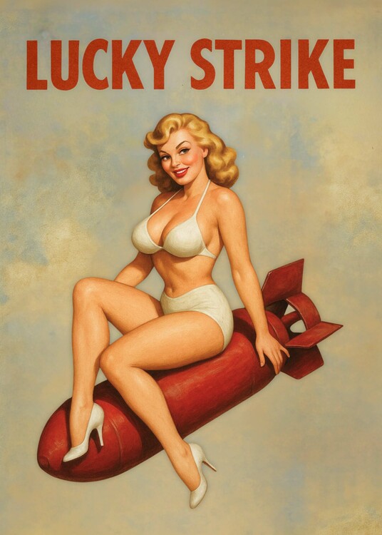 Poster Lucky Strike Vintage Pinup Poster