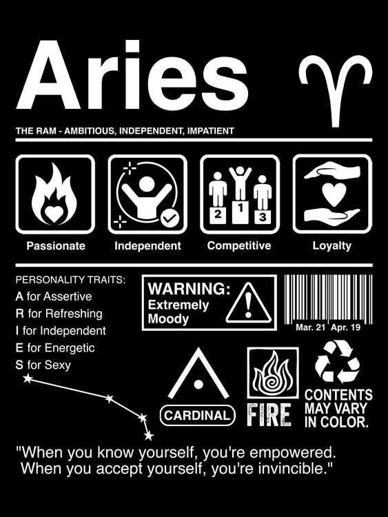 Poster Aries Label