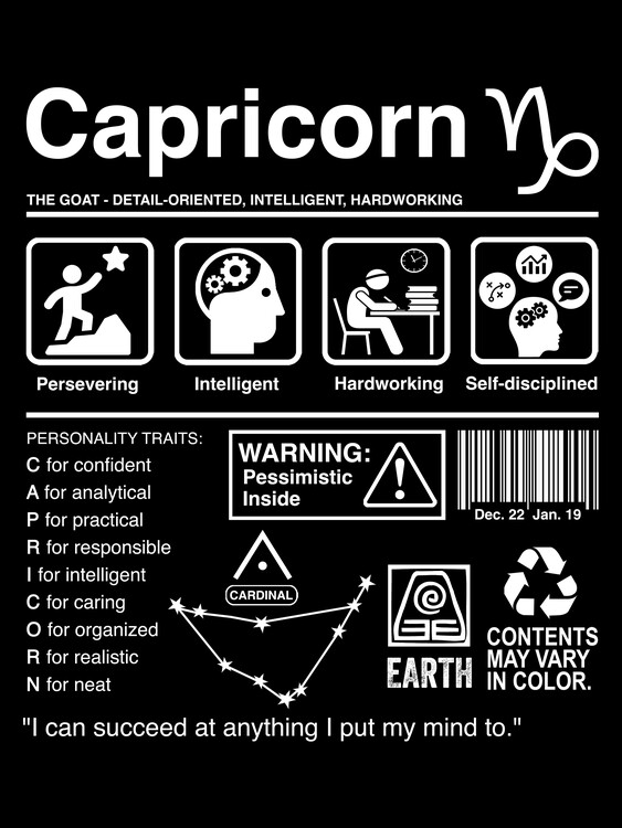 Poster Capricorn Label