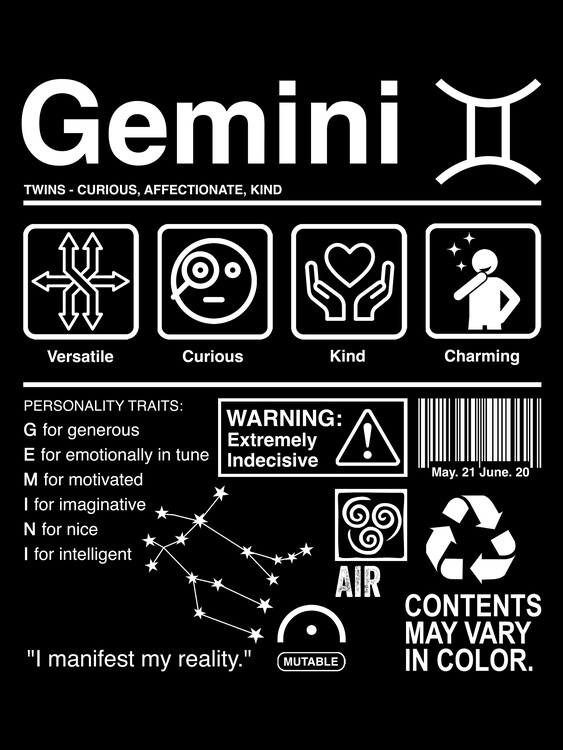 Poster Gemini Label